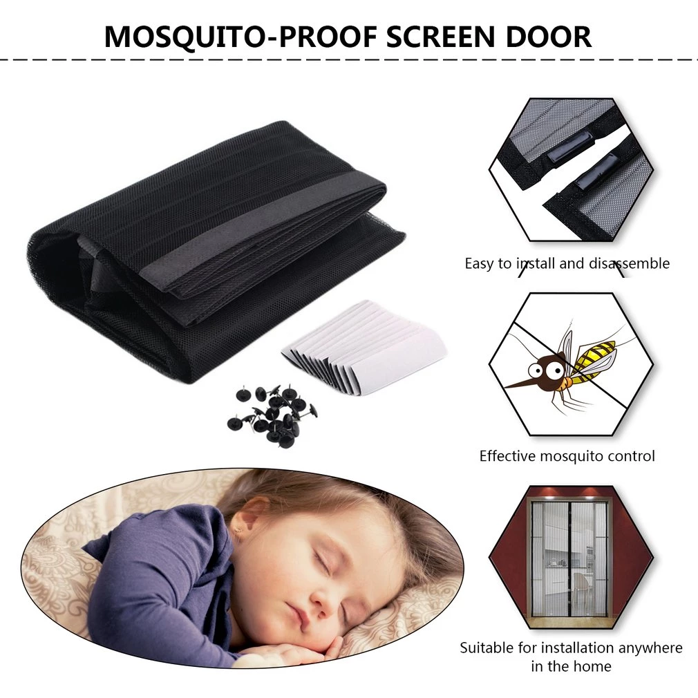 Mosquito Magnetic Screen Door Net Curtain