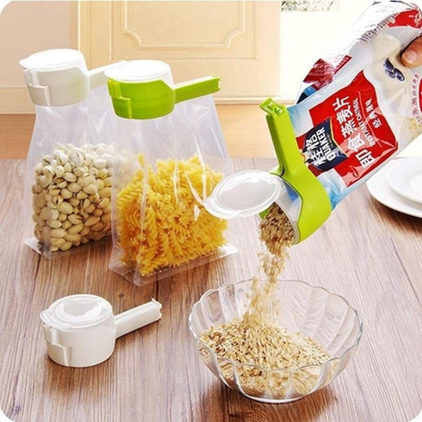 KitchenQ™ Seal and Pour Food Bag Clip (4 Pcs.)