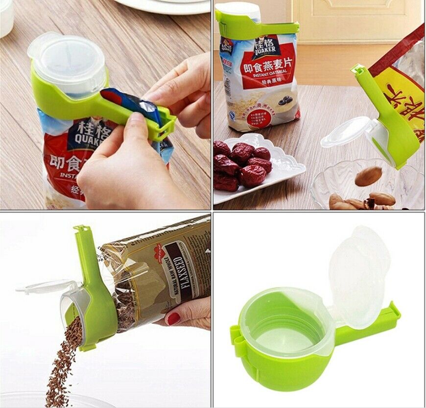 KitchenQ™ Seal and Pour Food Bag Clip (4 Pcs.)