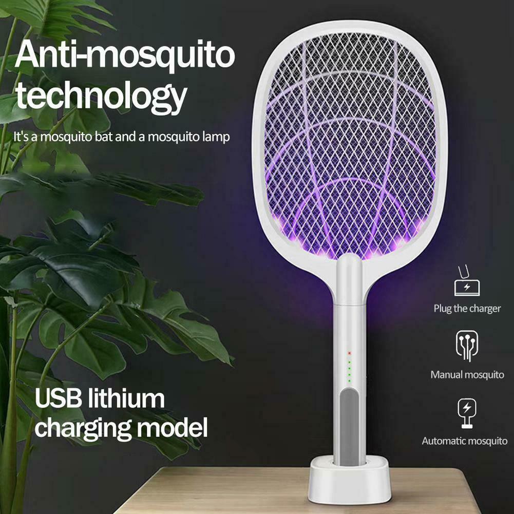 2-IN-1 Rechargeable Electric Swatter & Night Mosquito killing lamp